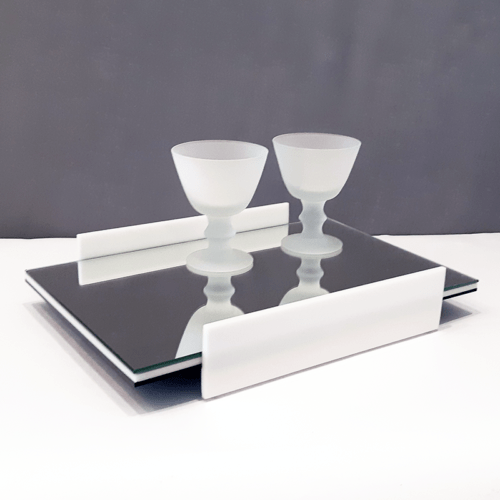 Bandeja Trampolim em Acrilico e Espelho - RSF