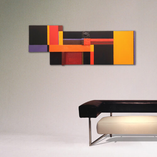 Escultura Parede em Madeira e Tinta Acrílica RSF 11