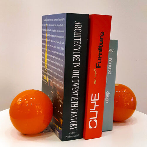 Suporte Aparador de Livros em Murano e Aço - Romildo Silva Fº