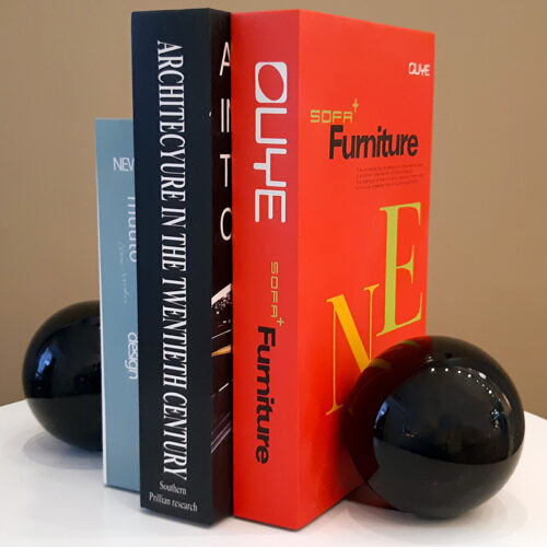 Suporte Aparador de Livros em Murano e Aço - Romildo Silva Fº