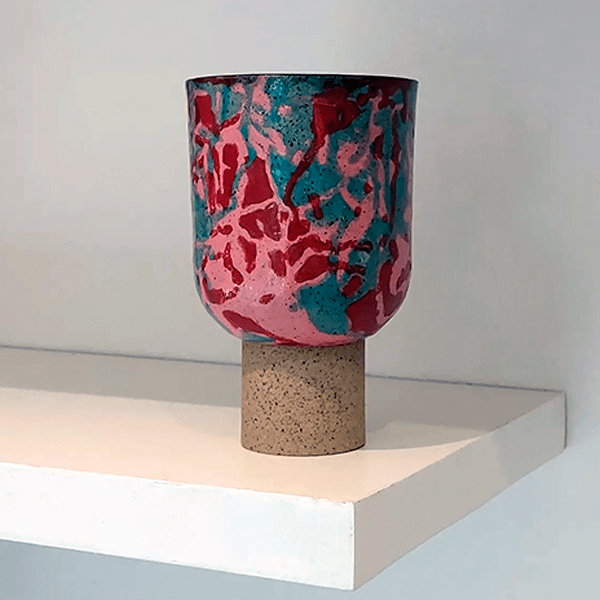 Vaso cerâmica alta temperatura Delos - Romildo Silva Filho.