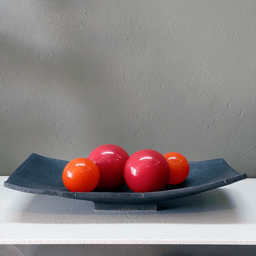 Centro de mesa Ébano - Cerâmica alta temperatura, coleção Romildo Silva Filho.